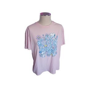 Women's plus size peanuts snoopy Woodstock short sleeve pink floral